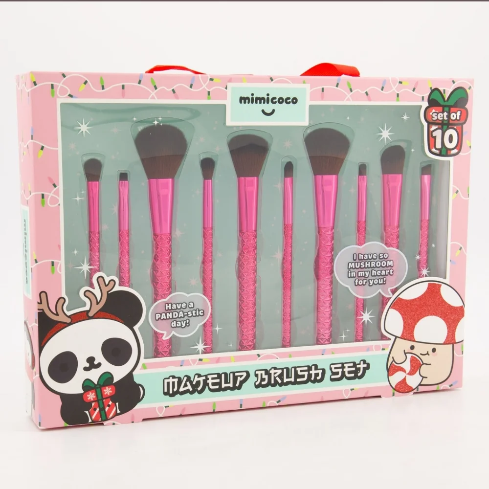 Mimicoco 10 Purple Artisan Make Up Brushes NIB Sealed